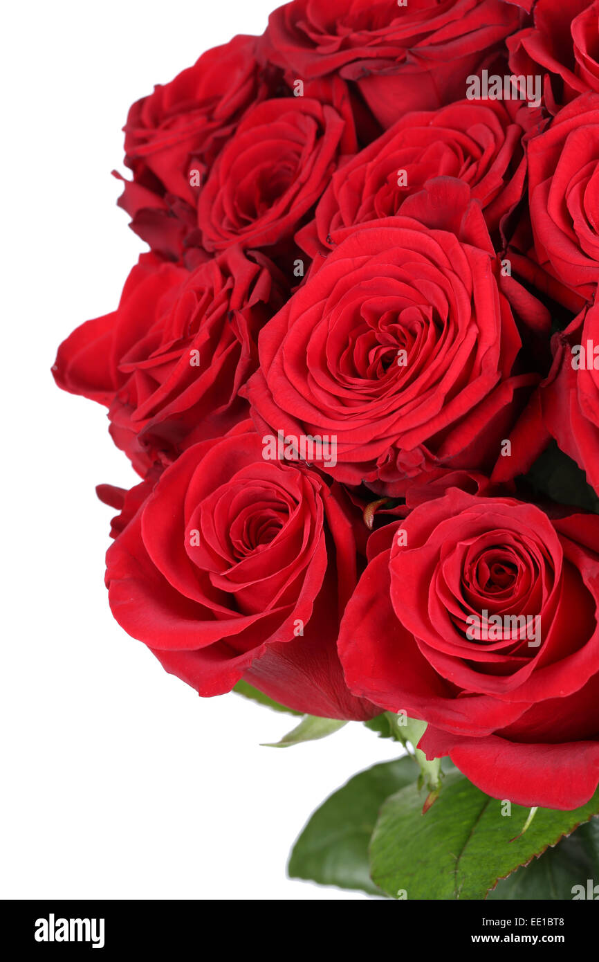 Mazzo di rose fiori sul compleanno di San Valentino o la festa della mamma Foto Stock