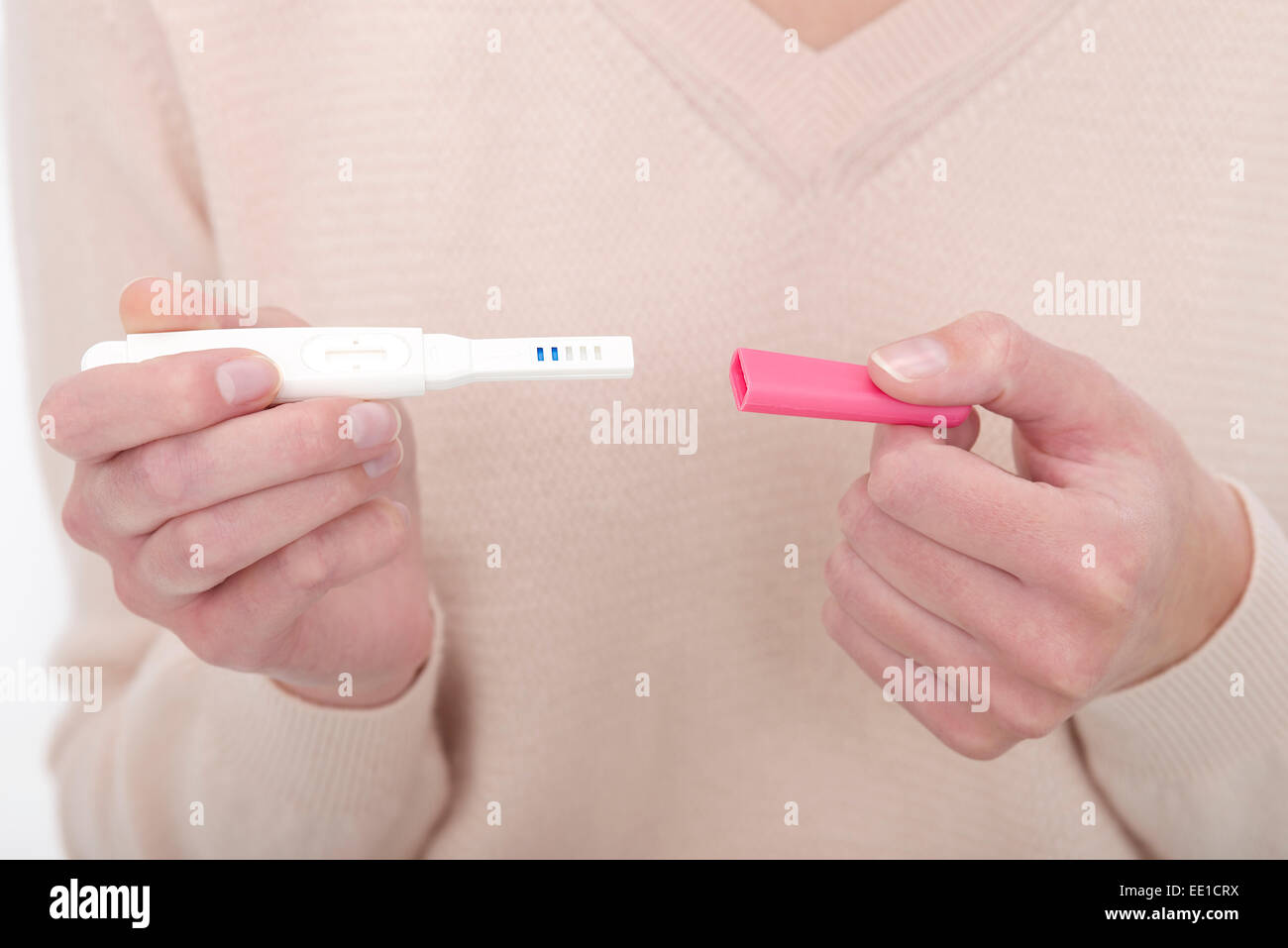 Per la diagnosi della gravidanza Foto Stock