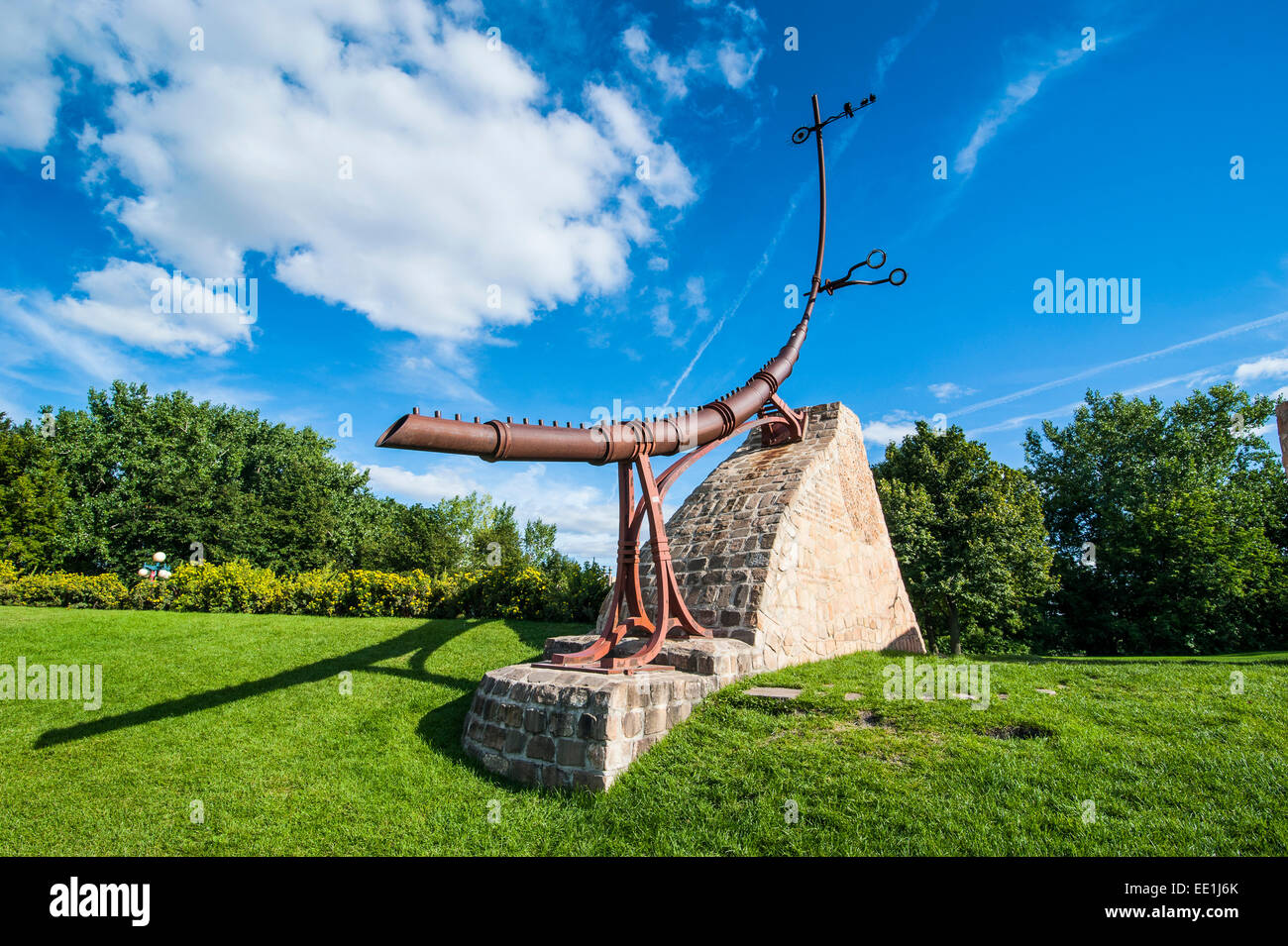 Forche monumento astrologici, Winnipeg, Manitoba, Canada, America del Nord Foto Stock