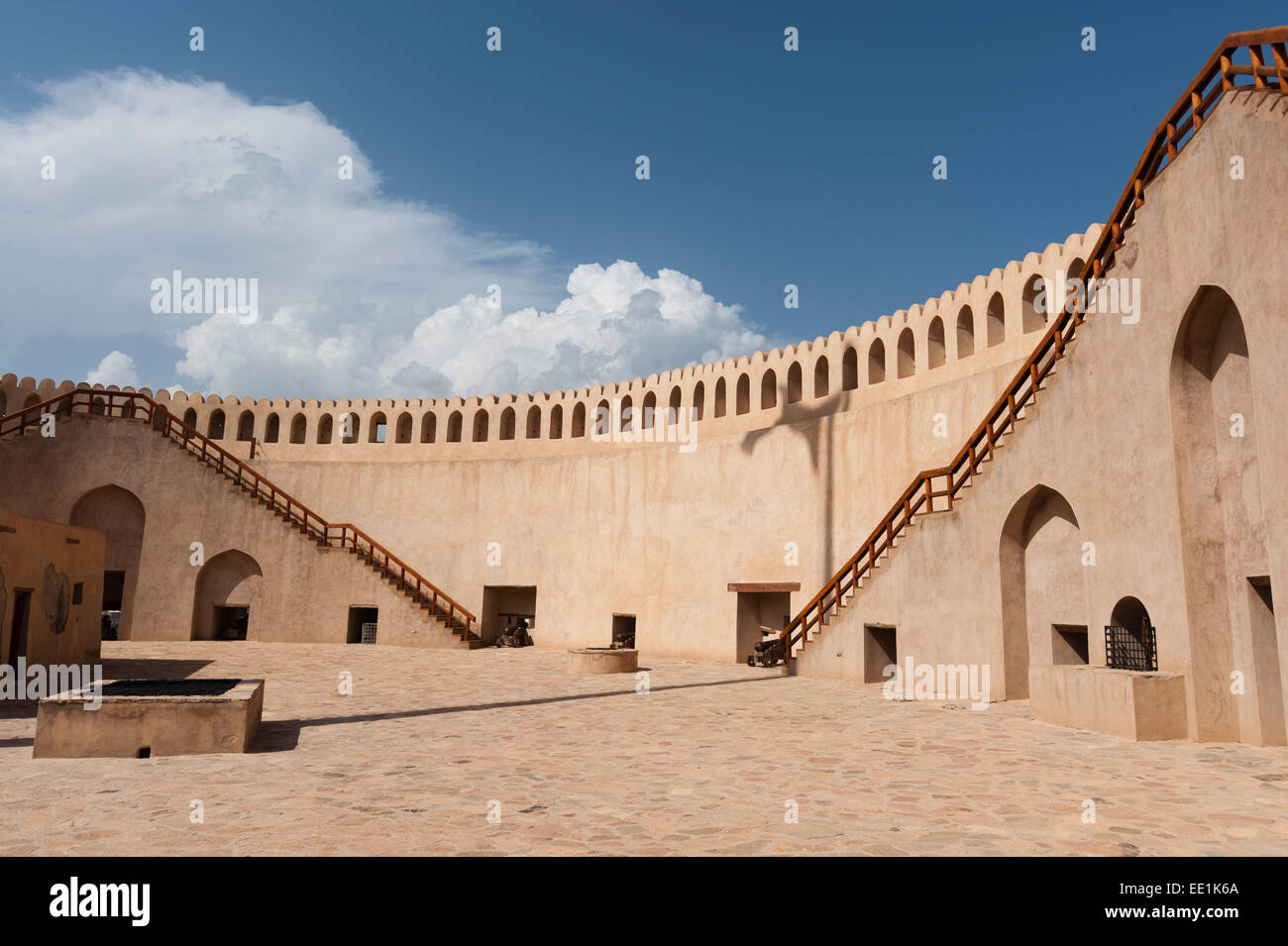 Nizwa fort, Oman, Medio Oriente Foto Stock