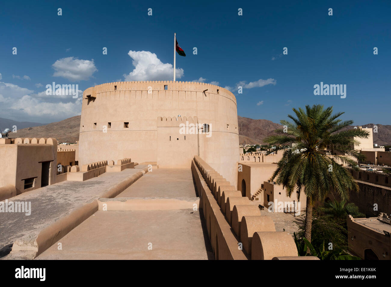 Nizwa Fort, Oman, Medio Oriente Foto Stock