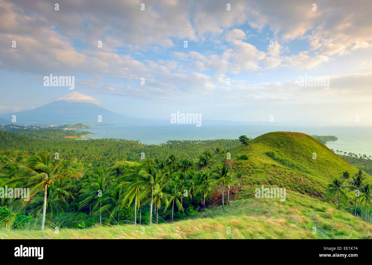 Il monte Vulcano Mayon, Legazpi, sud est Luzon, Filippine, Sud-est asiatico, in Asia Foto Stock