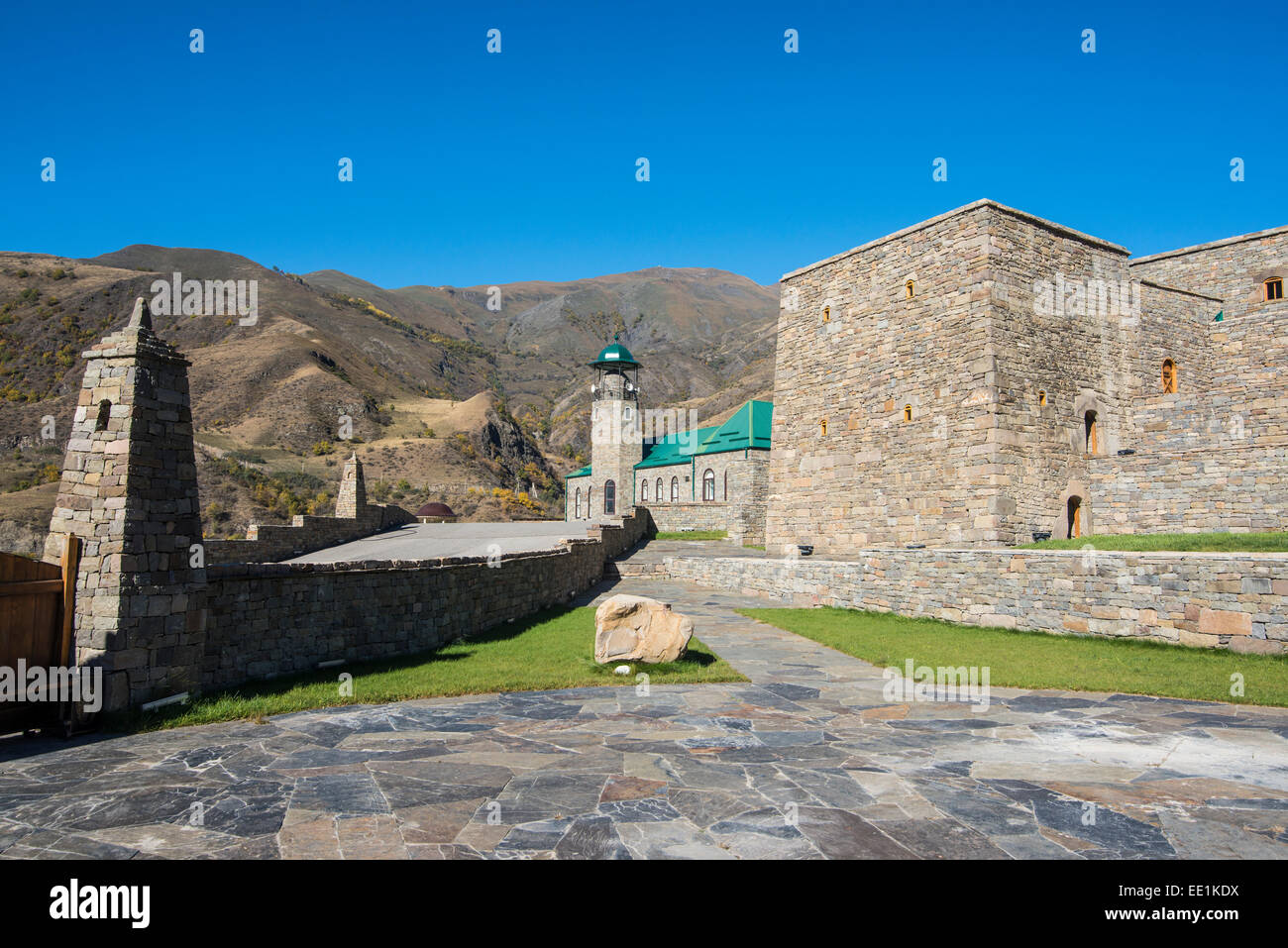 Husein Isaev Museo di Storia Locale, Itum Kale, Cecenia, Caucaso, Russia, Europa Foto Stock