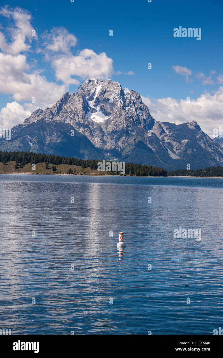 Il lago Jackson nel Teton compreso nel Parco Nazionale di Grand Teton, Wyoming negli Stati Uniti d'America, America del Nord Foto Stock