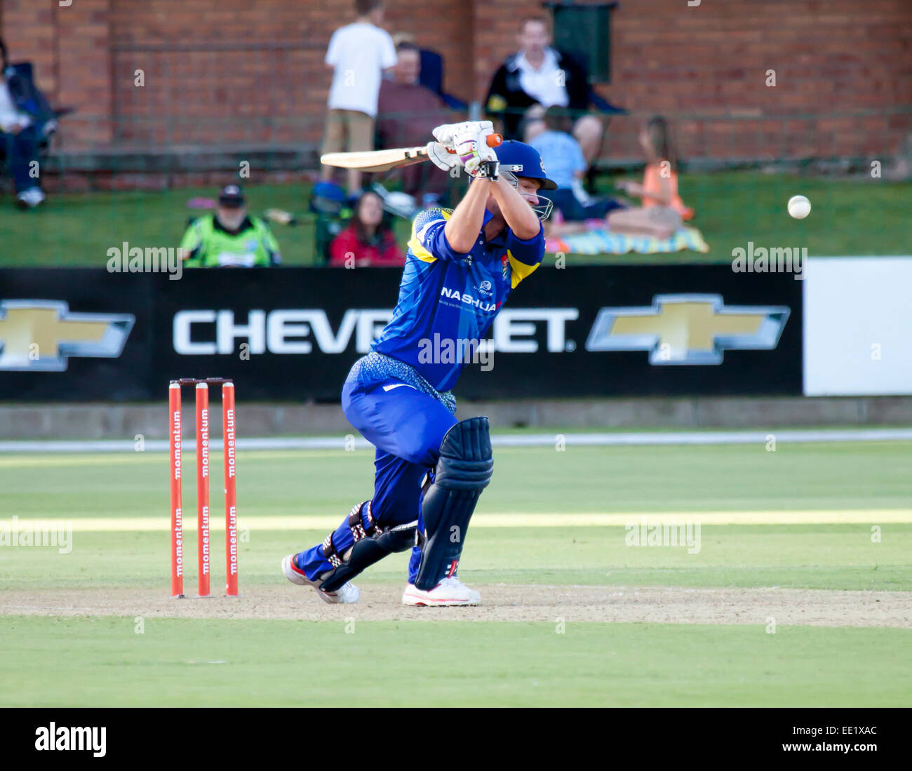 Lo slancio un giorno Cup disputato a St Georges Park in Port Elizabeth Sudafrica tra la Chevrolet Guerrieri e il Cape Cobras Foto Stock