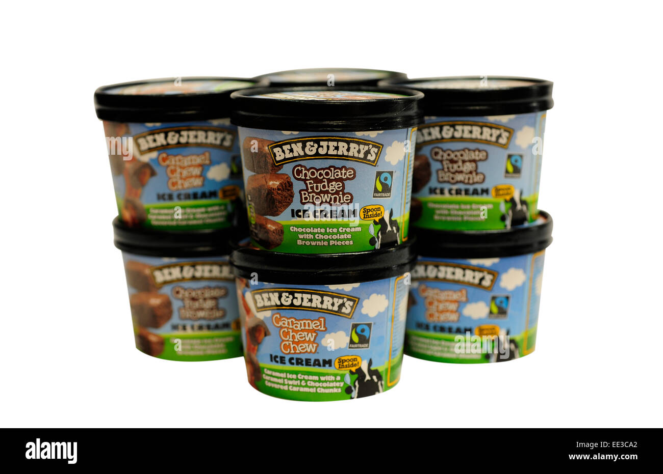 Close up di Ben e Jerrys ice cream Foto Stock