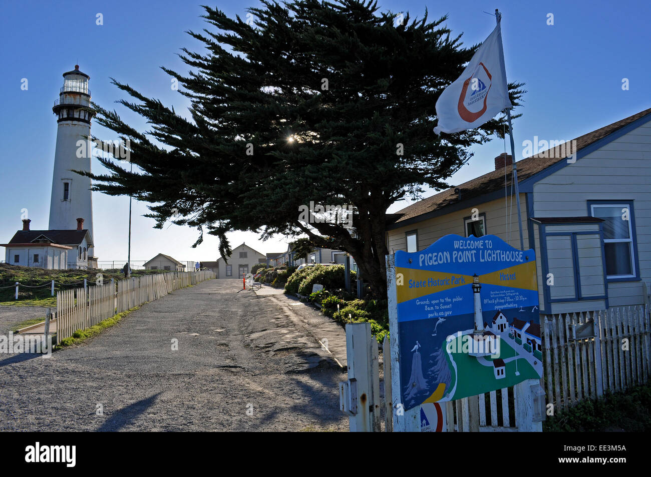 Pigeon Point Stazione di luce State Historic Park, California Foto Stock