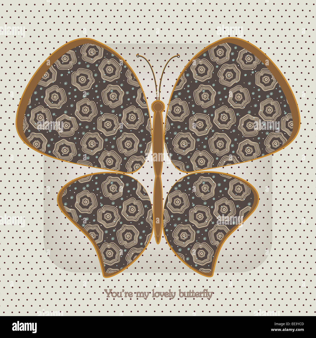 Abstract butterfly. Vettore. Eps 10 Foto Stock