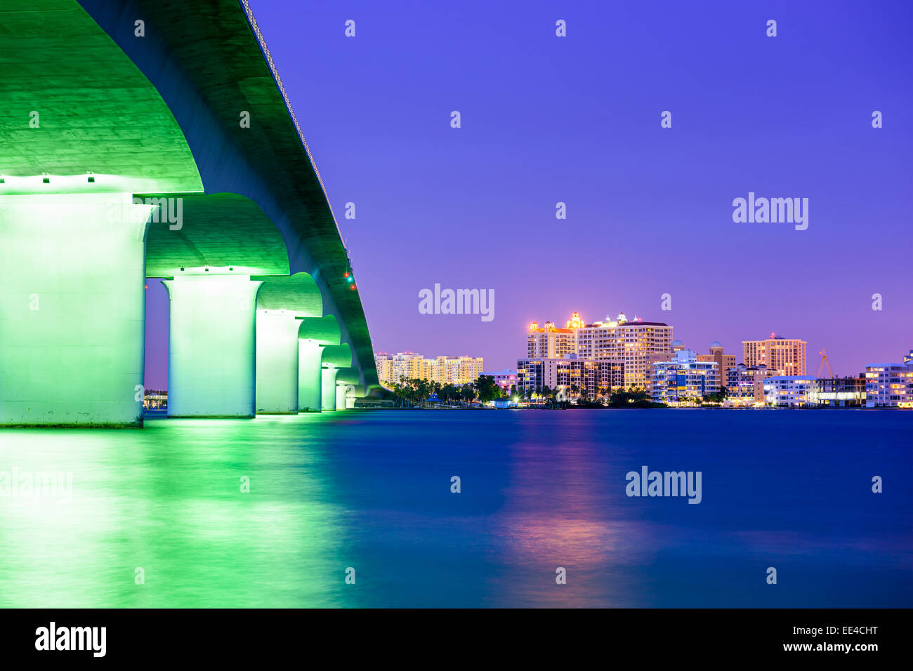 Sarasota, Florida, Stati Uniti d'America downtown skyline della citta'. Foto Stock