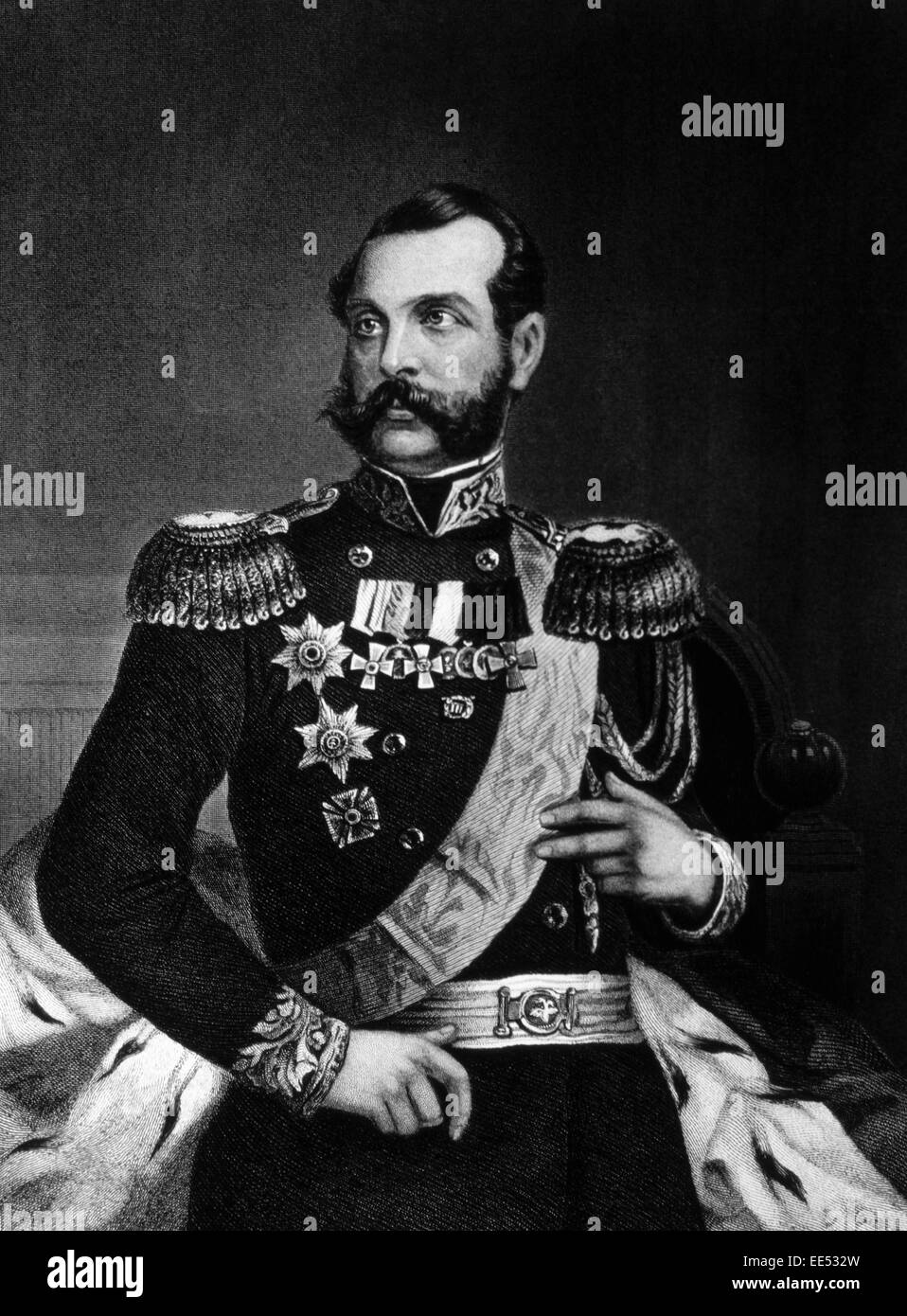 Alessandro II (1818-1881), l'imperatore di Russia 1855-1881, ritratto, Foto Stock