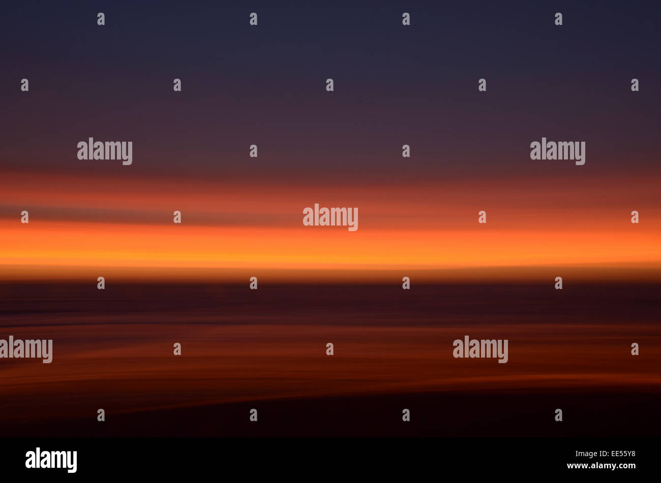 Colori folli di un archivio fotografico del tramonto Foto Stock