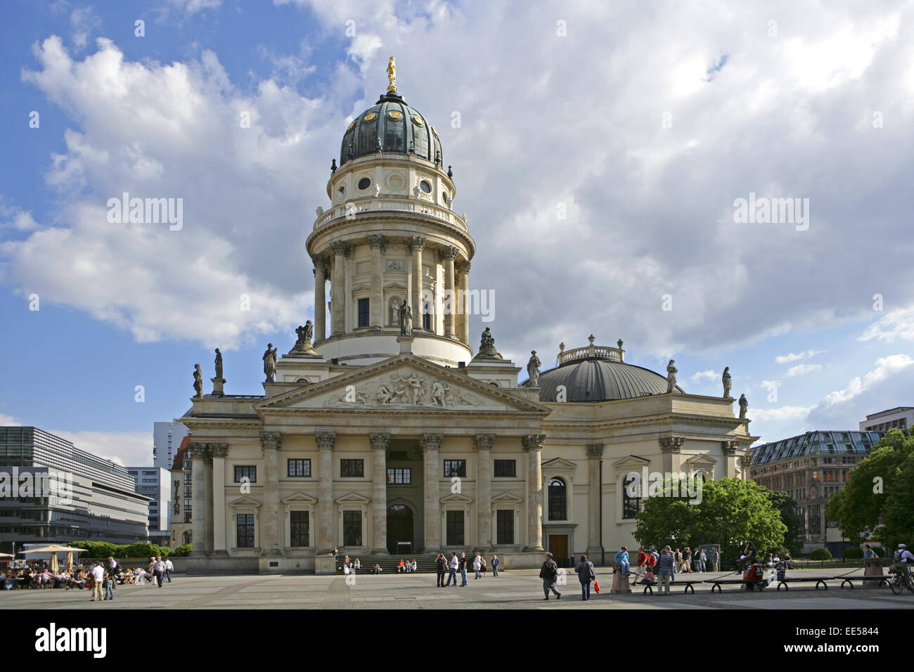 Deutschland, Berlino, Europa, Hauptstadt, Stadt, Sehenswuerdigkeit, Franzoesischer Dom, Gendarmenmarkt , Architektur, Aussenaufn Foto Stock