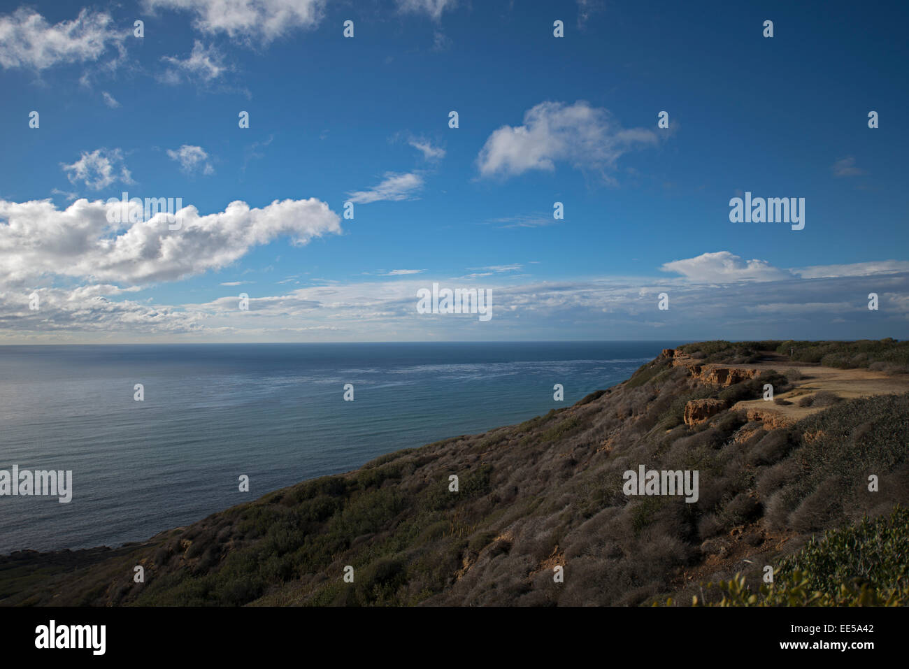 Vista dell'Oceano Pacifico da Cabrillo National Monument, Point Loma, San Diego, California USA Foto Stock