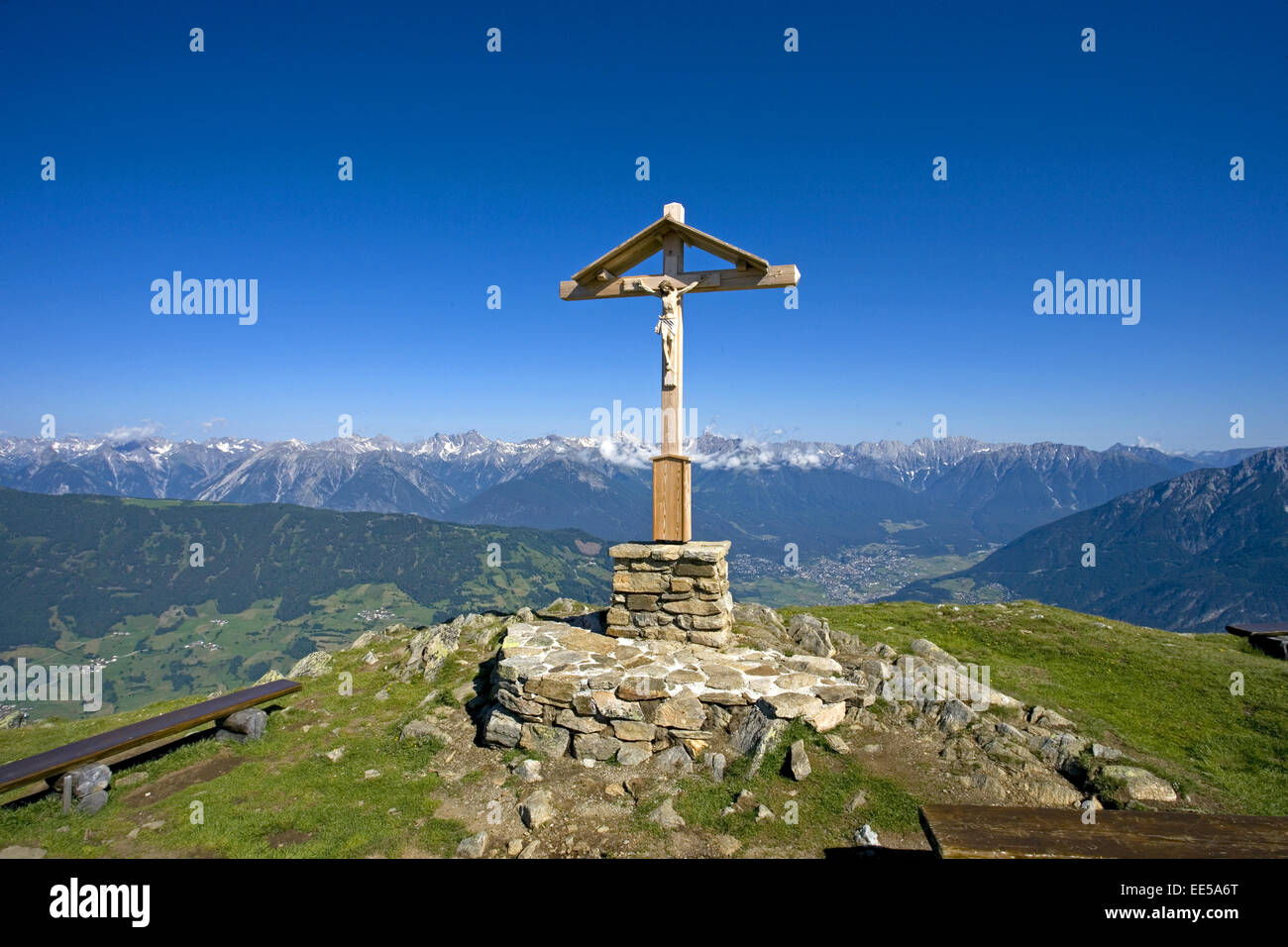 Bildausschnitt, Christus, dettaglio, Dettagli Gipfel, Gipfelkreuz, Gipfelkreuze, Glaube, Holz, Gesù, Kreuz, Kreuze, Kruzifix, Naha Foto Stock