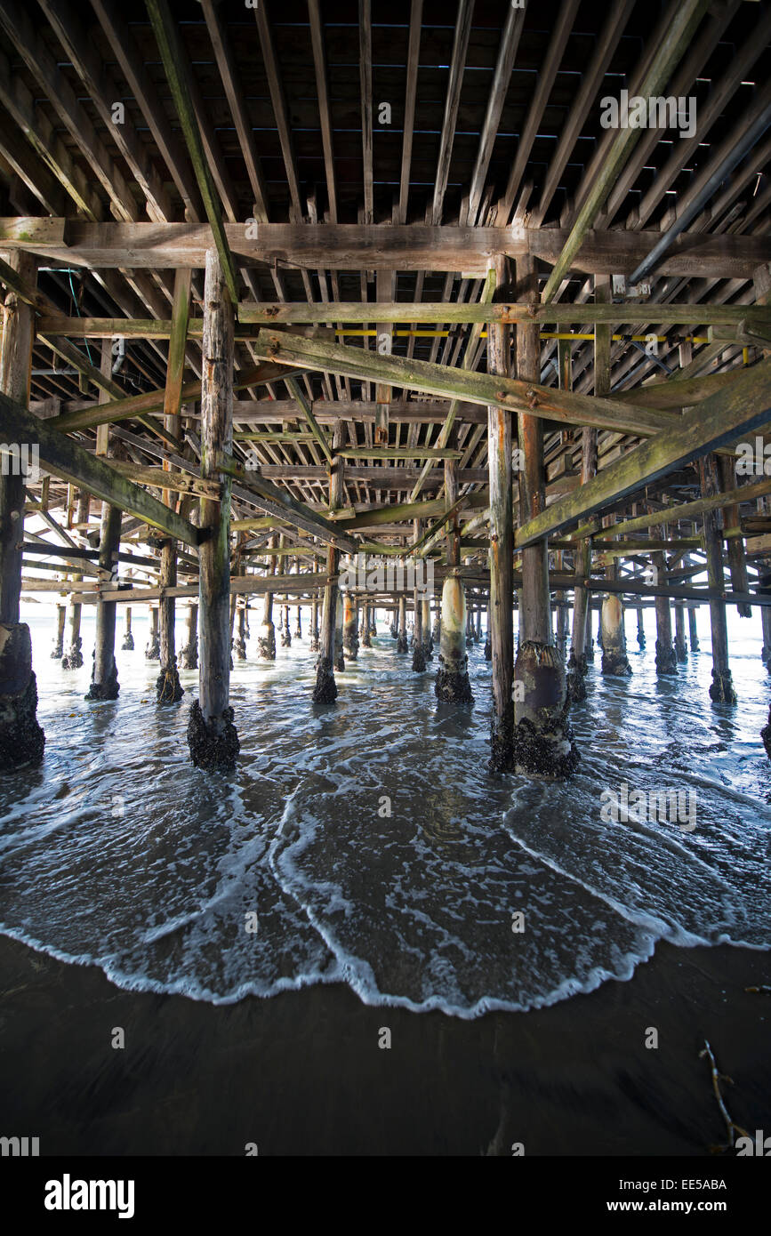Crystal Pier, Pacific Beach, San Diego, California USA Foto Stock
