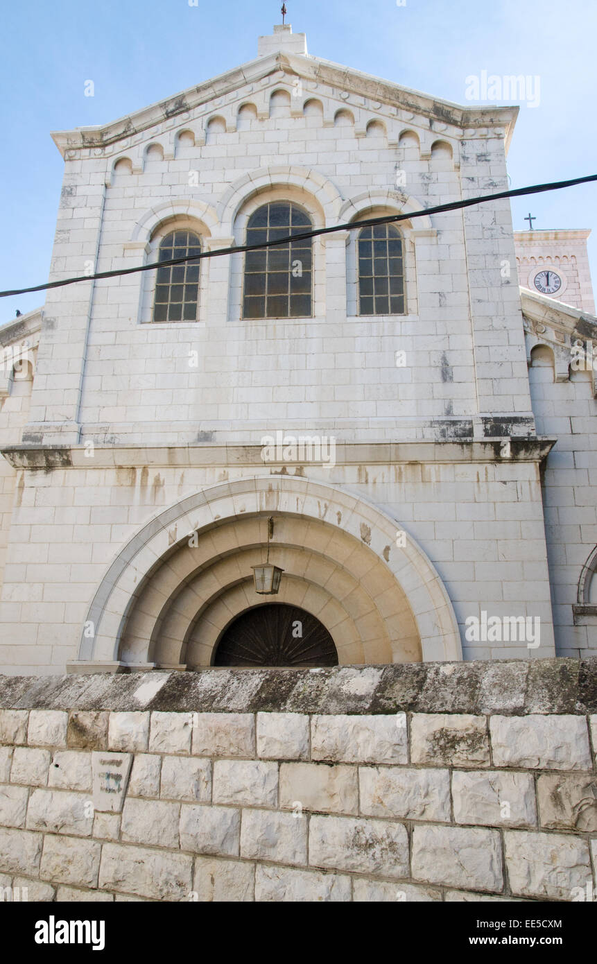 Israele, Nazareth Basilica dell'Annunciazione Foto Stock