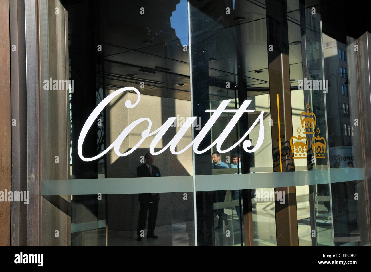 Coutts Bank, 440 Strand, London, England, Regno Unito Foto Stock