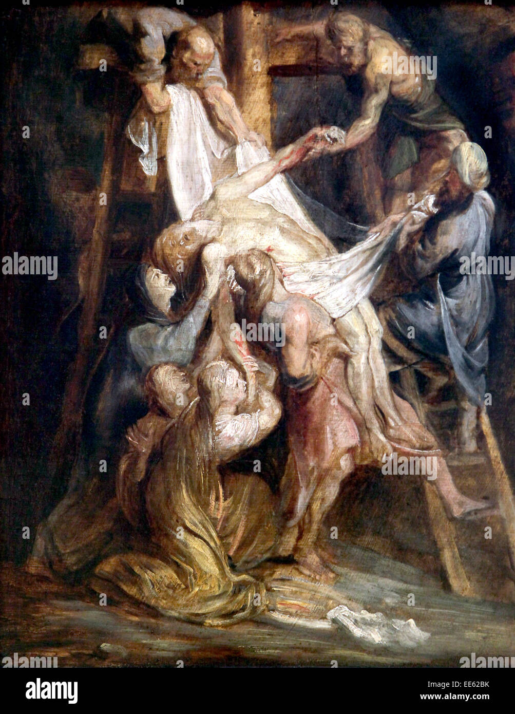 Peter Paul Rubens Discesa dalla Croce.1577-1640 Lille. Foto Stock