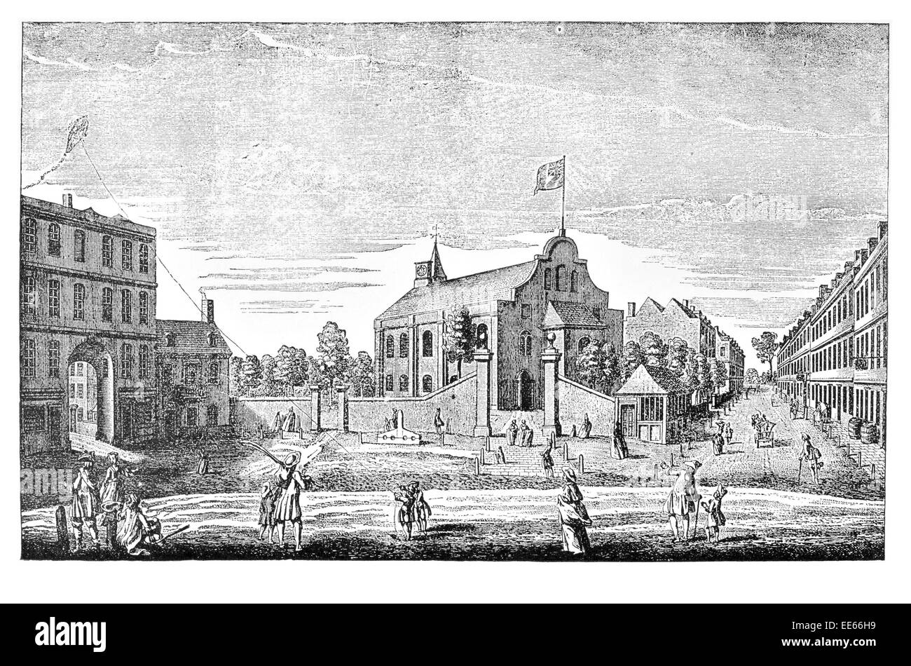 St Mary Abbots Kensington Stampa anticipato Chiesa Londra Inghilterra Parrocchia Foto Stock