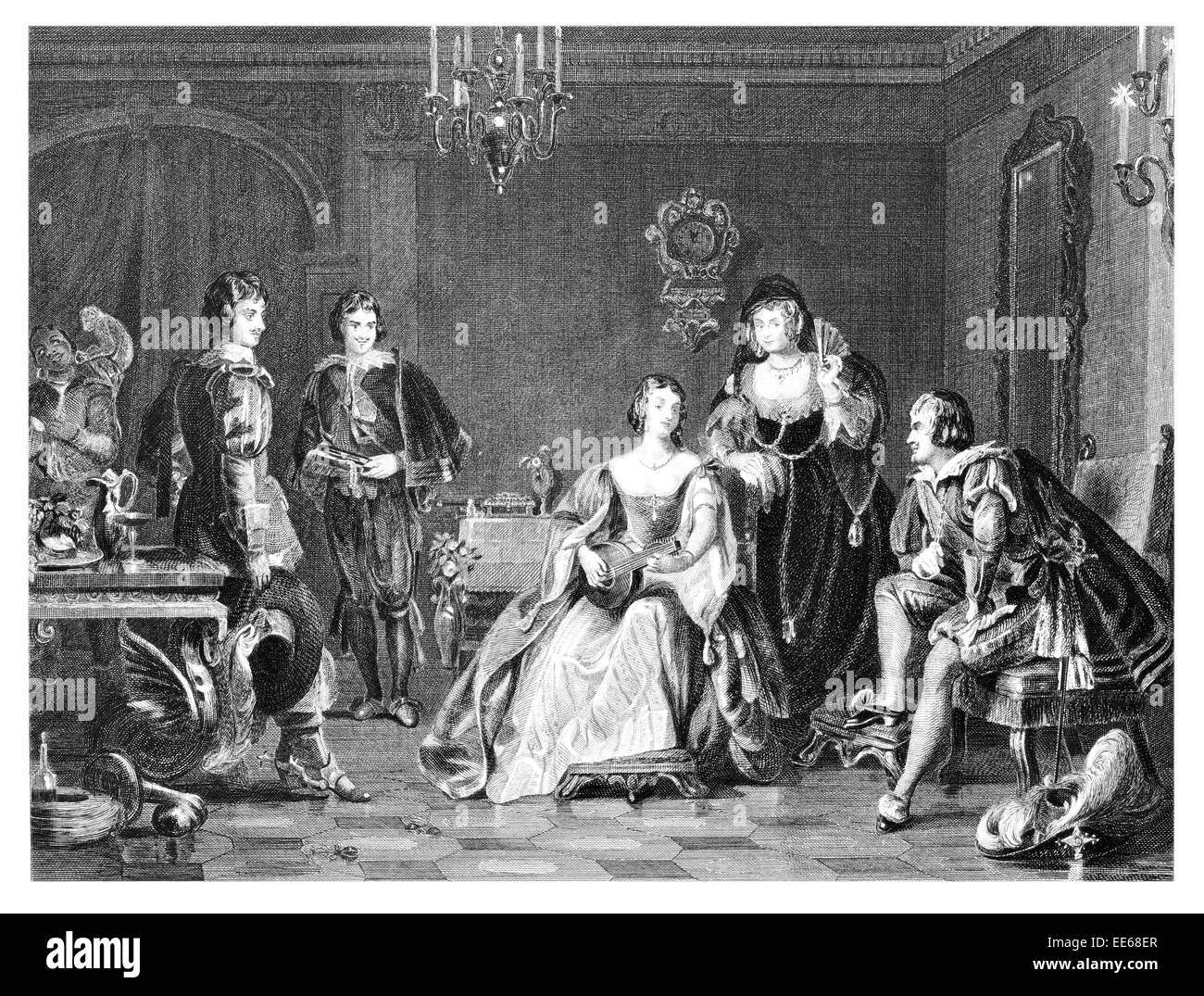 Il principe della Spagna in visita al Catalina Gilbert Stuart Newton Royalty Royal Regal nobiltà nobile re superiore Regina Monarch Foto Stock