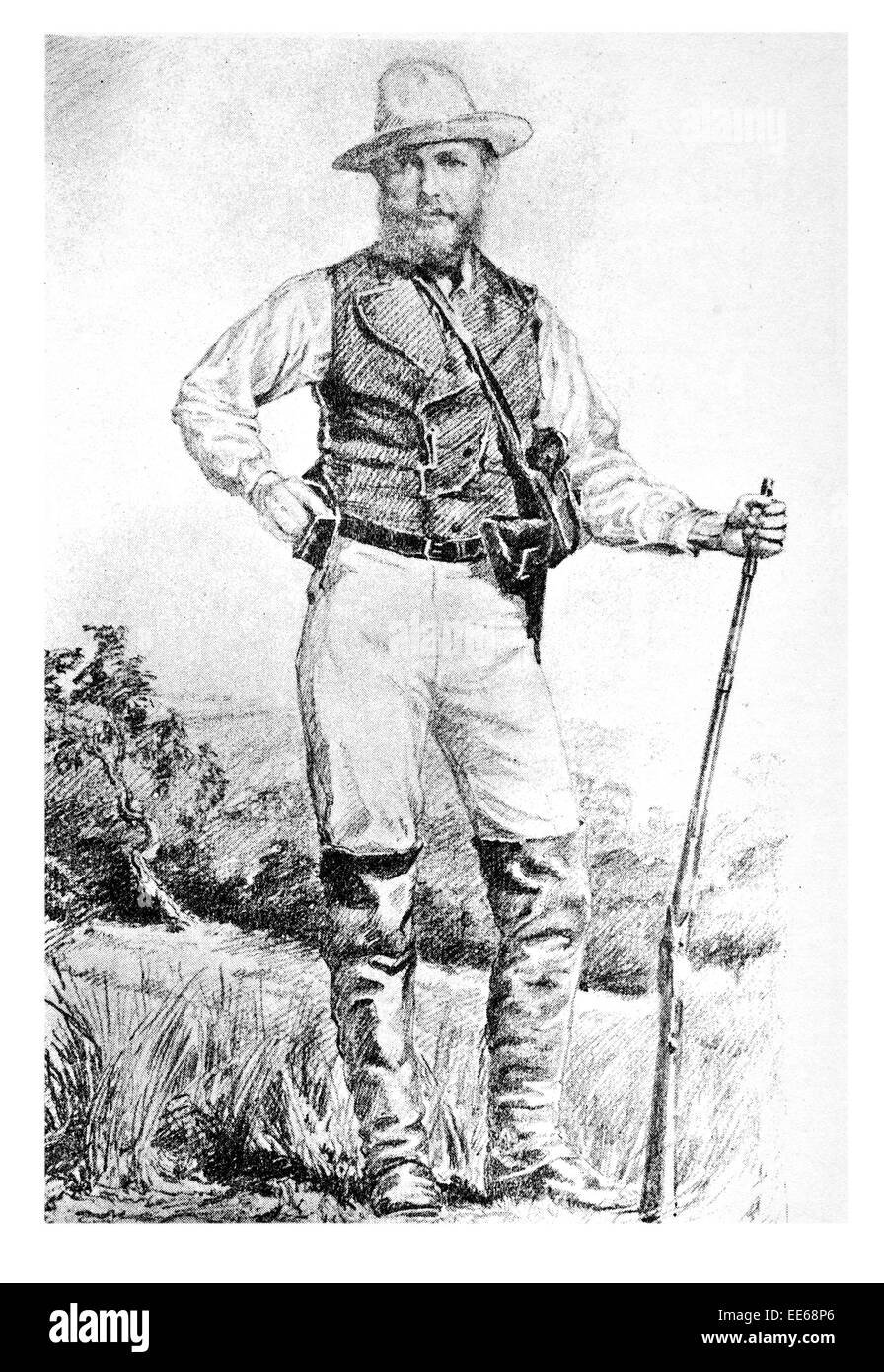 Sir John Forrest 22 Agosto 1847 2 settembre 1918 Australian explorer Premier del Western Australia 1870 23 anni rifle Foto Stock