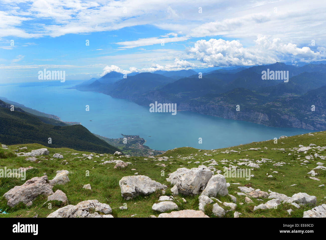 Il lago di Garda, Italia Foto Stock