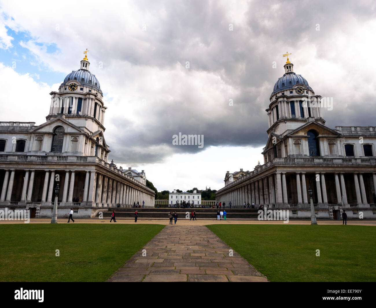Il Royal Naval College di Greenwich - Londra, Inghilterra Foto Stock