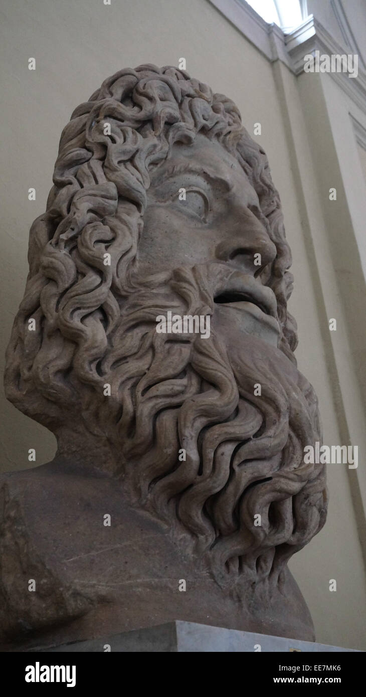 Grecia sculture nel Museo del Vaticano, Italia Foto Stock