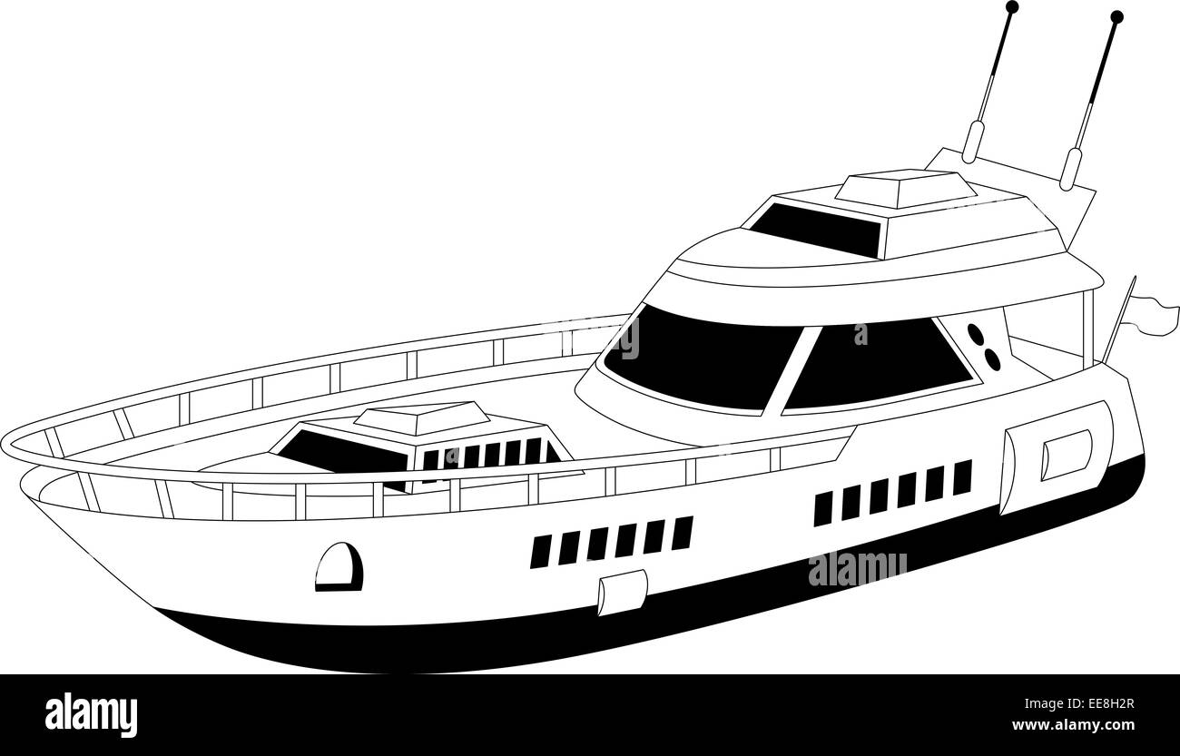 Yacht di lusso Foto Stock