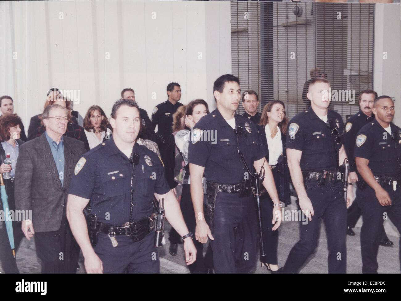 DENISE marrone con famiglia.GU Simpson causa civile Punative danni verdetto Los Angeles 1997.(Immagine di credito: © Milan Ryba/Globe foto/ZUMA filo) Foto Stock