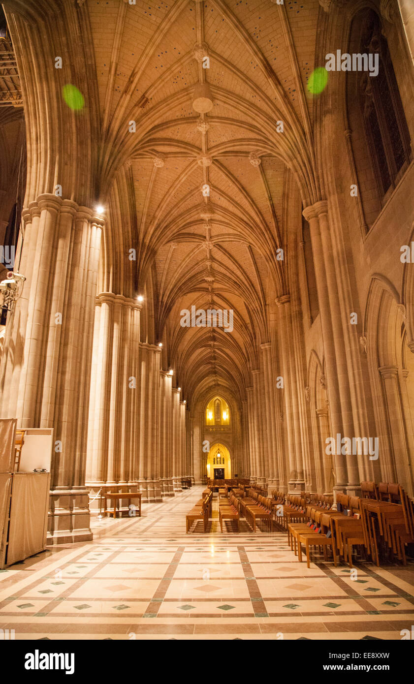 La Cattedrale Nazionale di Washington o la Chiesa Cattedrale di San Pietro e san Paolo nella città e diocesi di Washington, Washi Foto Stock