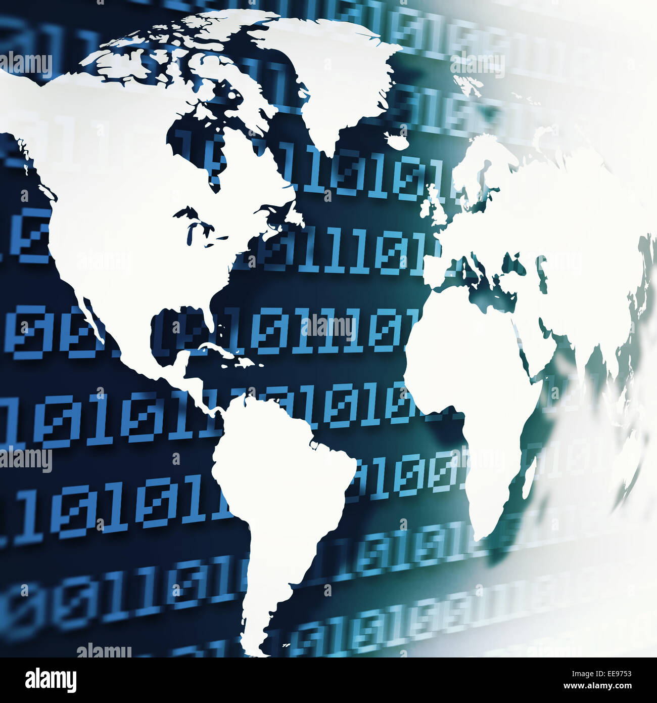 Global internet communications, astratti sfondi industriali Foto Stock
