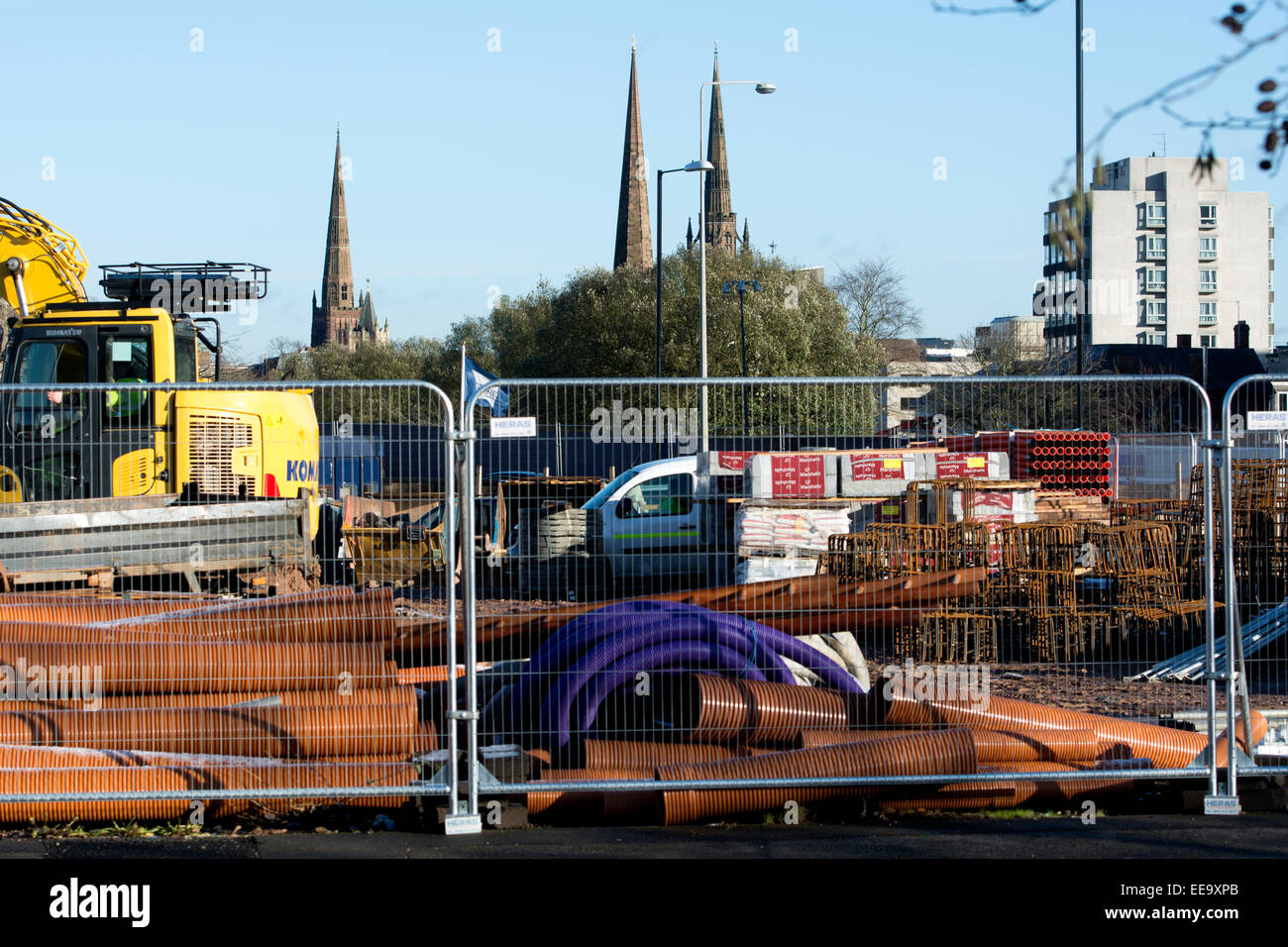 Sviluppo Friargate cantiere, Coventry, Regno Unito Foto Stock