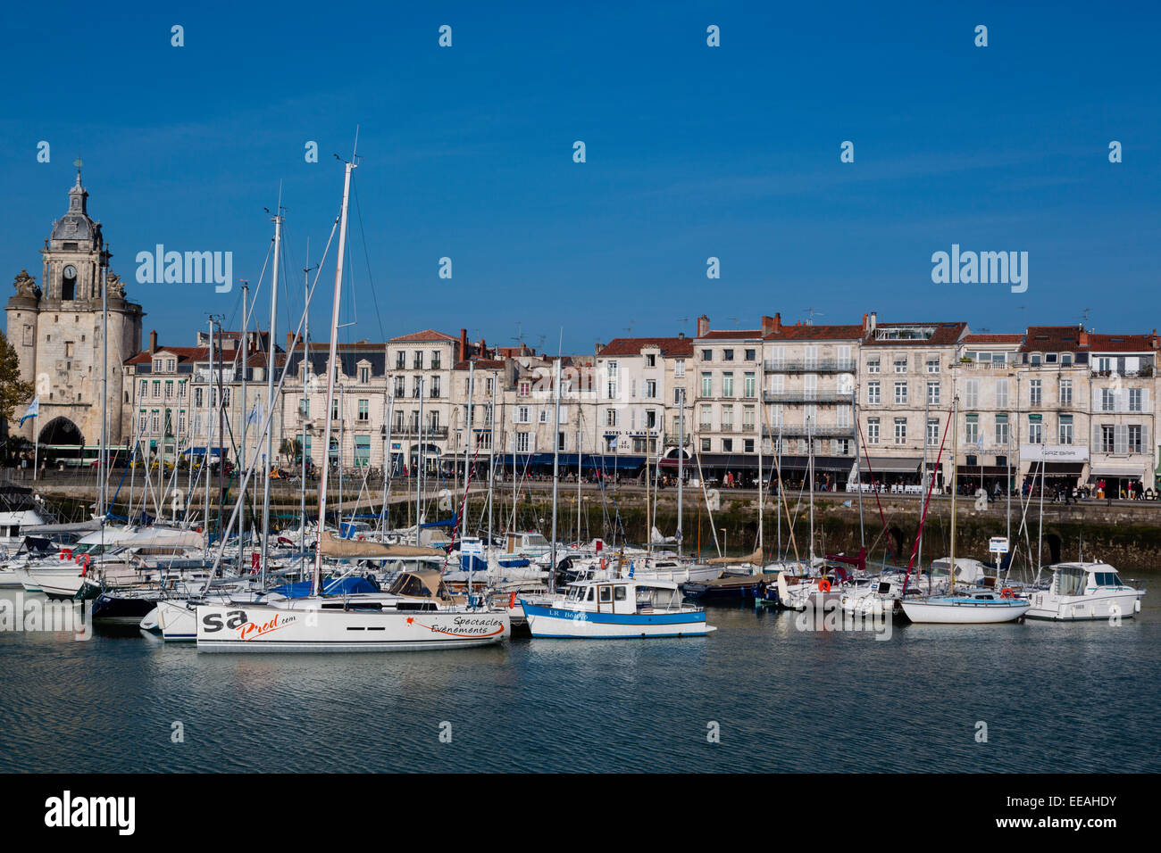 Il Porto Vecchio,La Rochelle Charente Maritime, Poitou Charentes, Francia Foto Stock