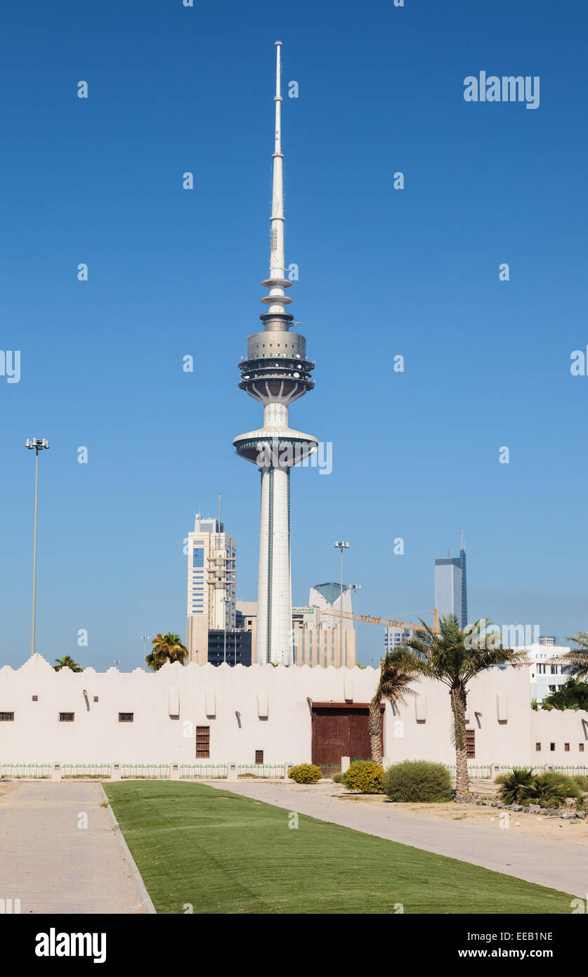 La torre di liberazione di Kuwait City. Eas Foto Stock