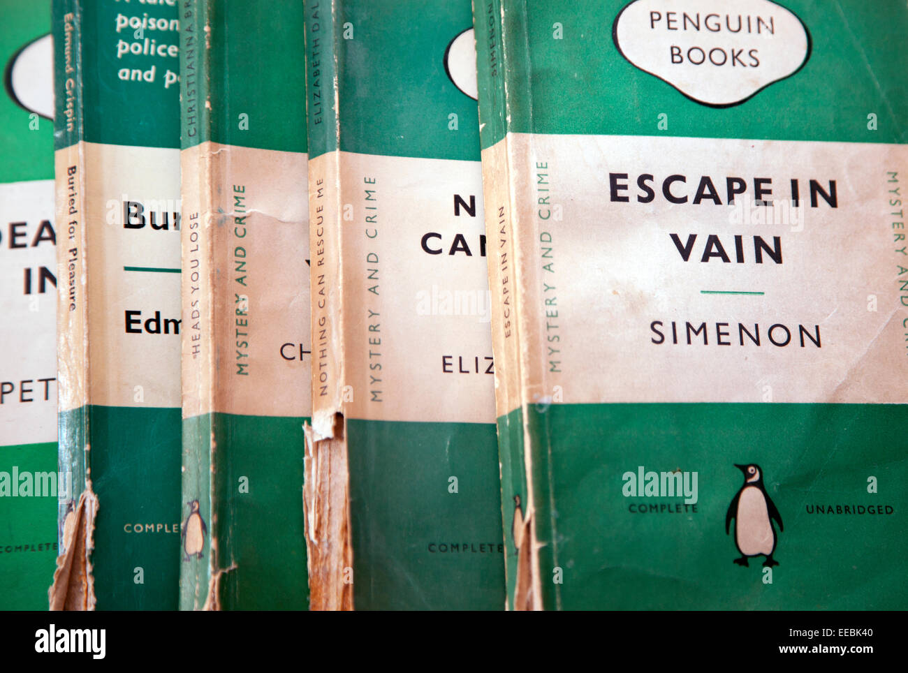 Vintage criminalità Penguin paperback, Londra Foto Stock