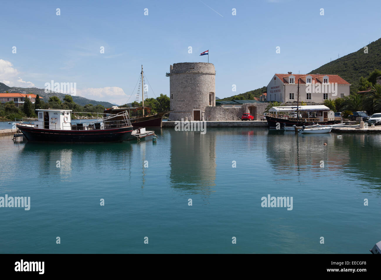 Fortezza Koruna, Mali Ston, Croazia Foto Stock