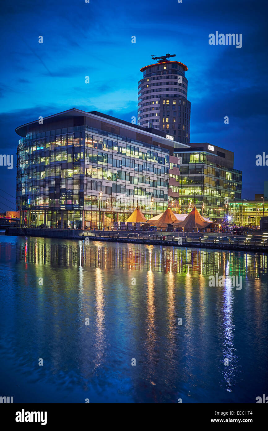 Media City UK in Salford Quays, casa della BBC e ITV, Granada. Foto Stock