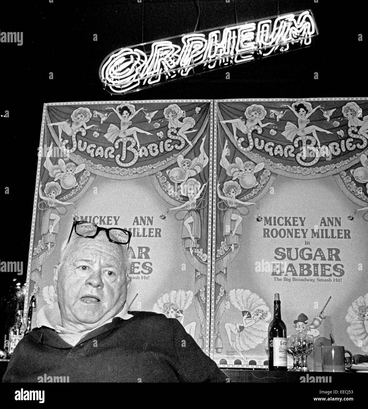 Mickey Rooney 1983 Foto Stock