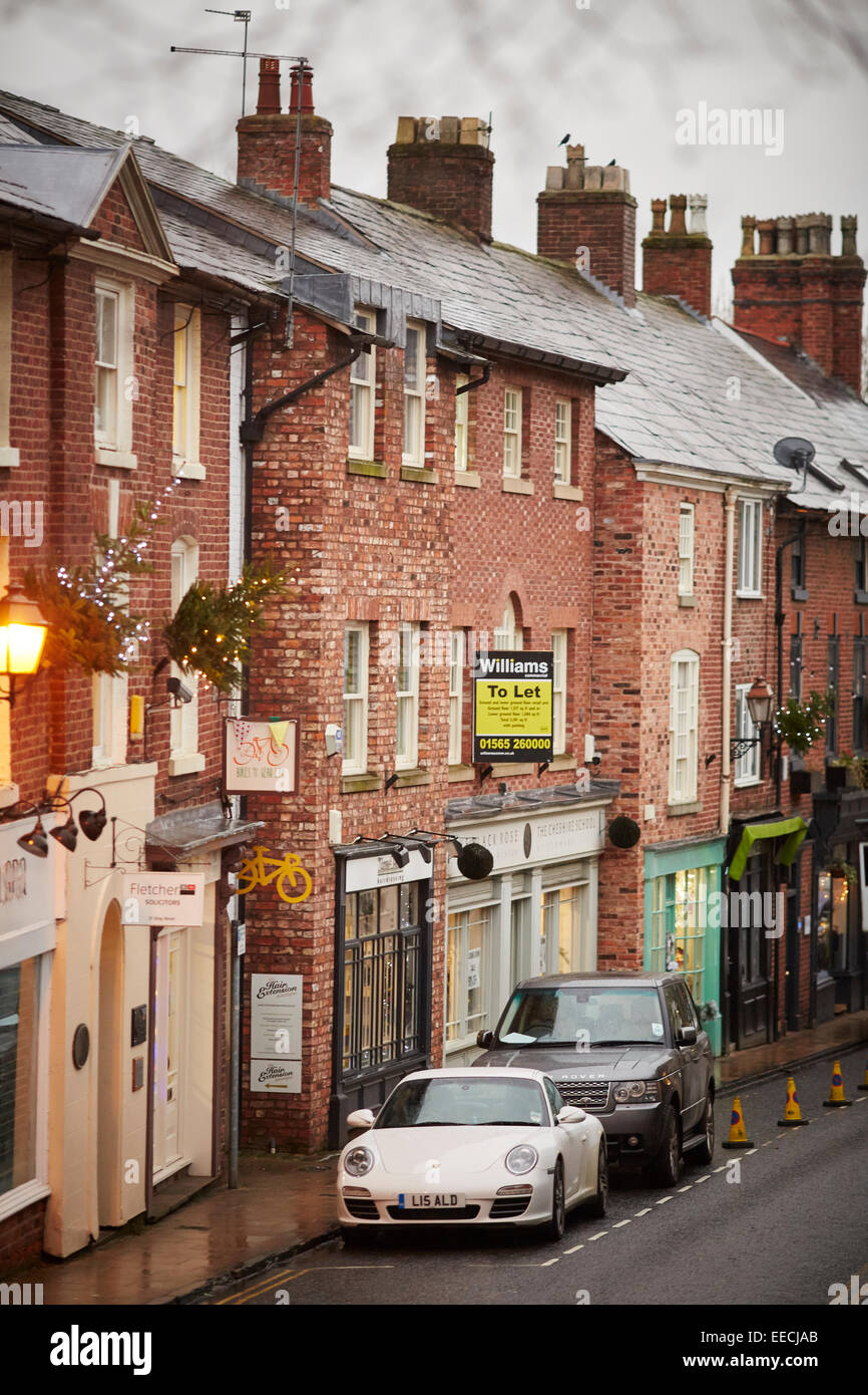 Knutsford King Street nel Cheshire Regno Unito Foto Stock