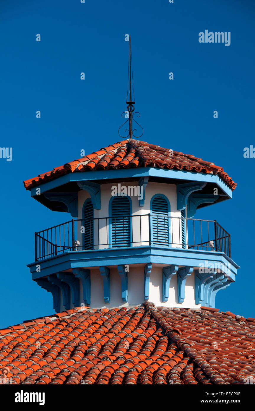 Giostra del tetto, il Seaport Village, San Diego, California Foto Stock