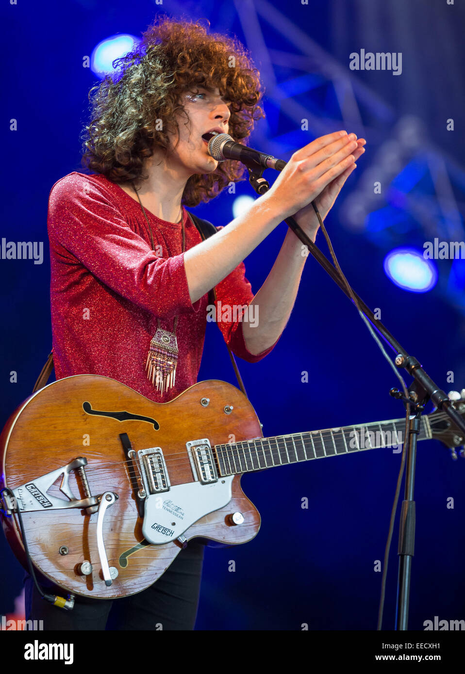 NOS viva (Optimus Alive) Festival 2014 - Giorno 1 - spettacoli con: James Edward Bagshaw dove: Lisbona, Portogallo quando: 10 Lug 2014 Foto Stock