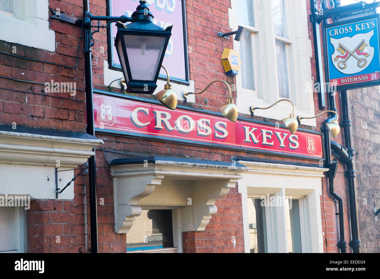 Cross Keys public house pub nel Derbyshire città di Belper,Inghilterra Foto Stock