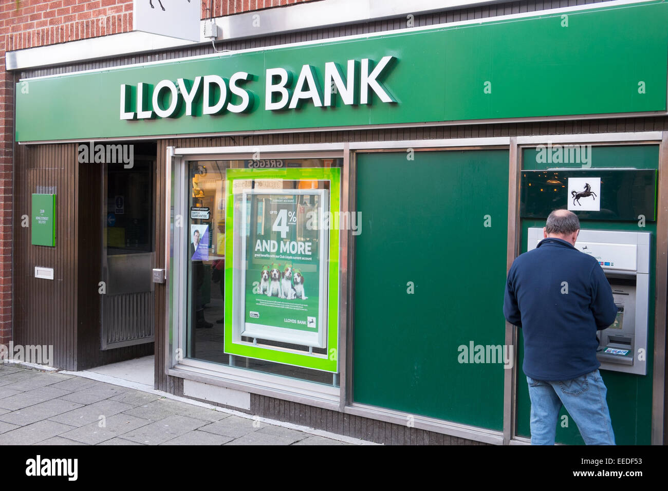 Ramo di Lloyds Bank a Belper, Derbyshire,Inghilterra Foto Stock