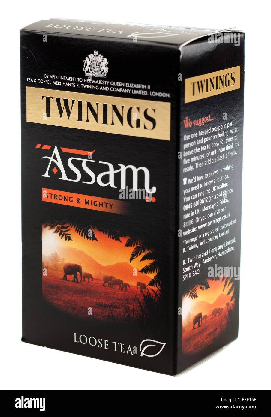 Scatola di Twinings Assam allentato il tè a foglia Foto Stock