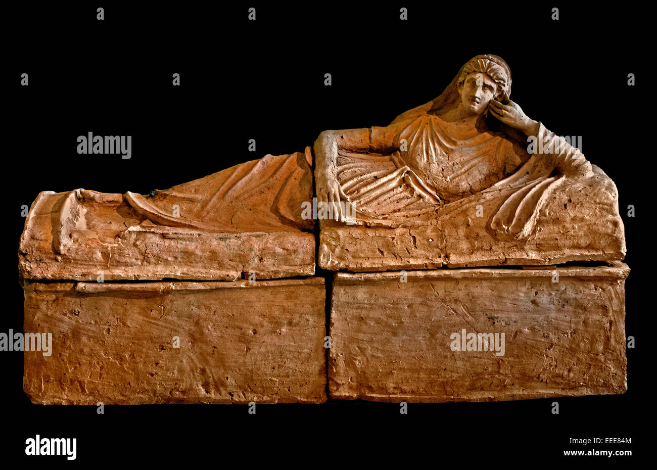 La Collezione Castellani sarcofago etrusco-romana Roma Museo Capitolino Italia Italiano Foto Stock