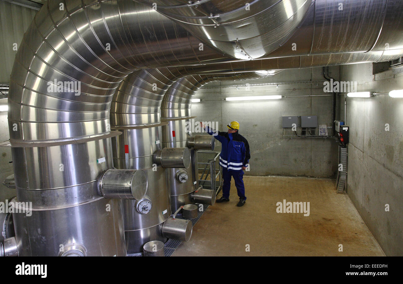 Berlino, Germania, CGH della Power Plant Reuter West Foto Stock