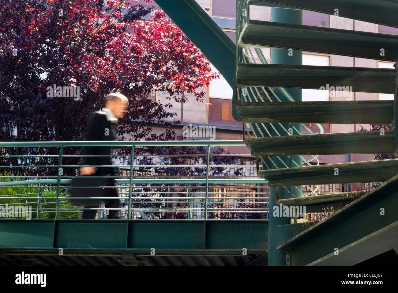 Il giovane uomo d affari andare fuori ufficio Foto Stock