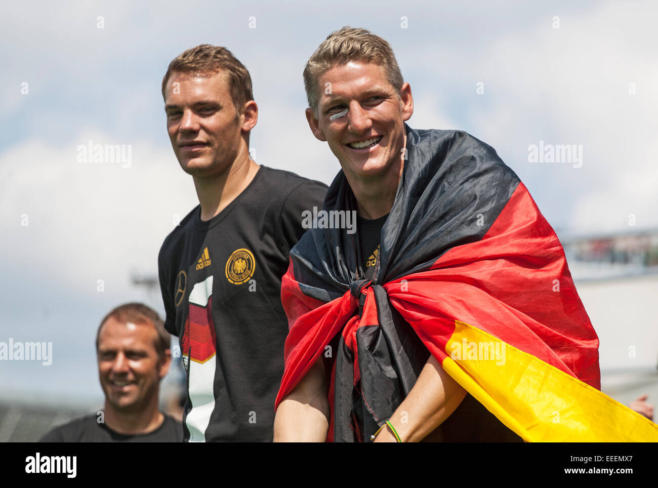 Berlino, Germania, Manuel Neuer e Bastian SCHWEINSTEIGER Foto Stock