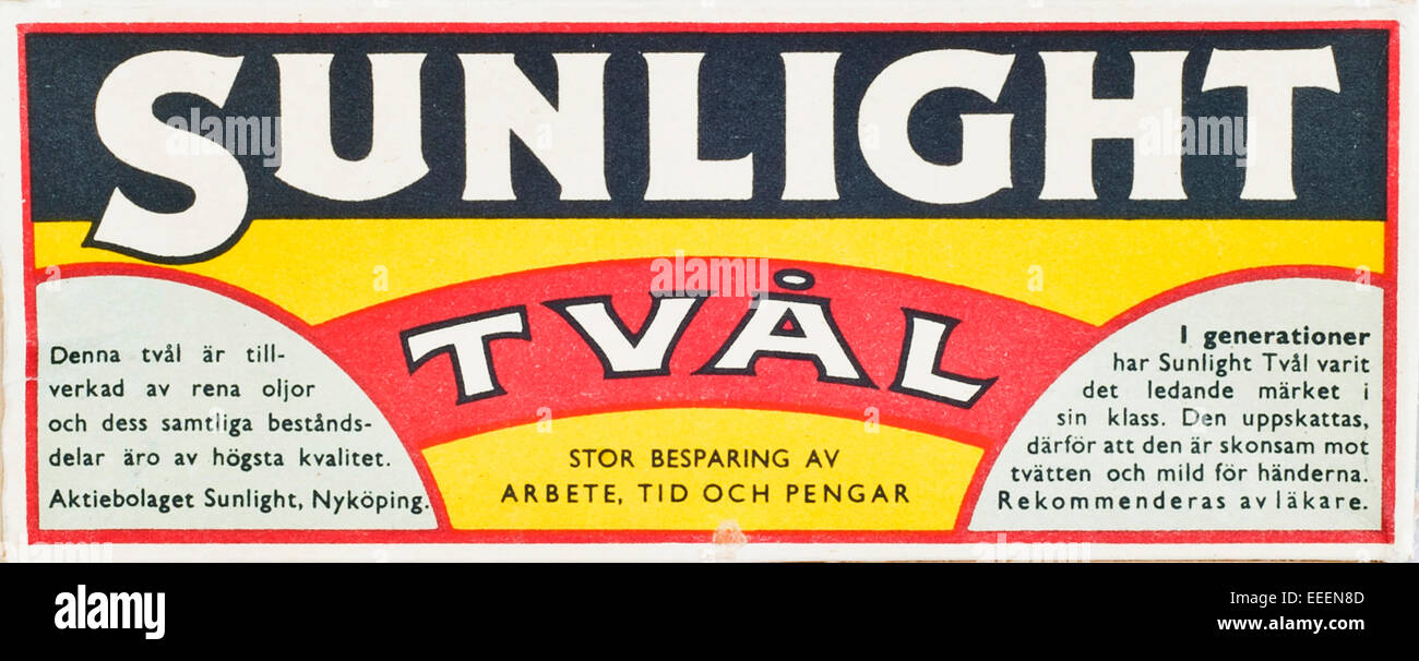 sapone di luce solare Foto Stock